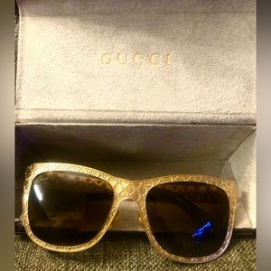 Gucci monogram sunglasses